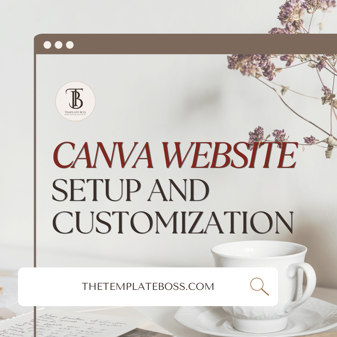 Canva Website Setup & Customization