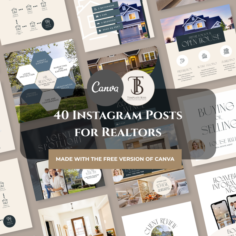 40 Realtor Social Media Post Templates
