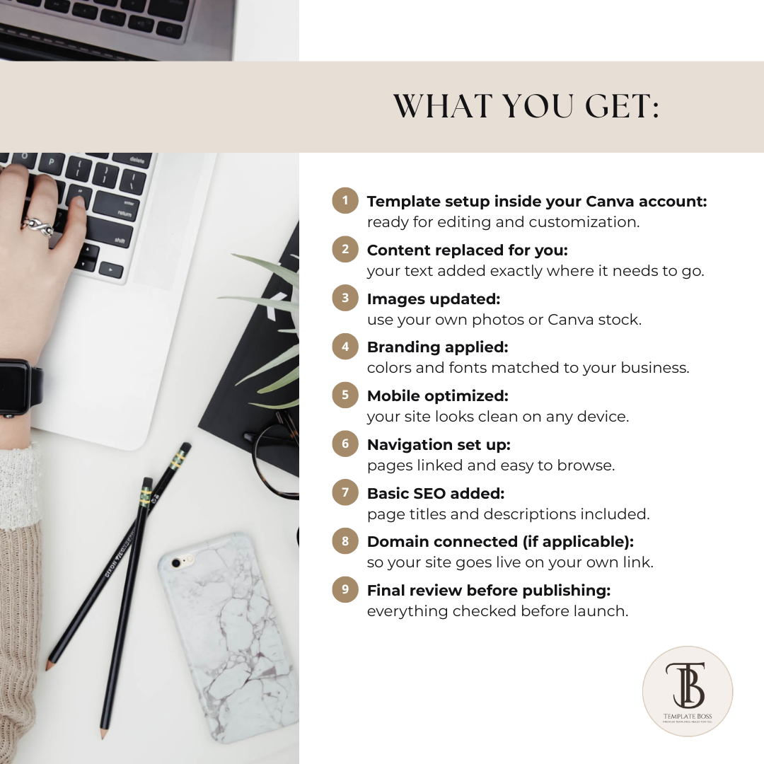 Canva Website Setup & Customization - Image 2